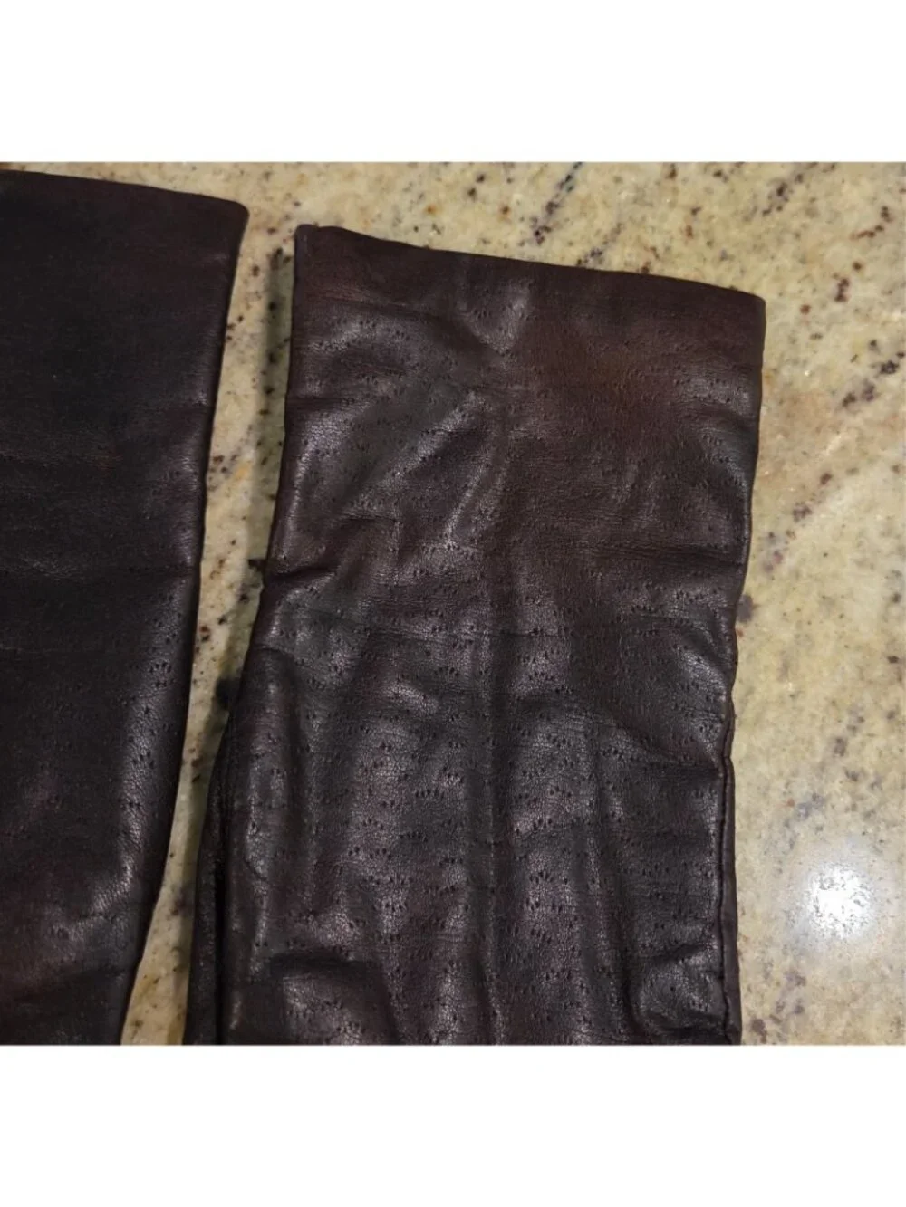 Vintage Womens Size S 6.5 Brown Leather Lined Gloves Fownes